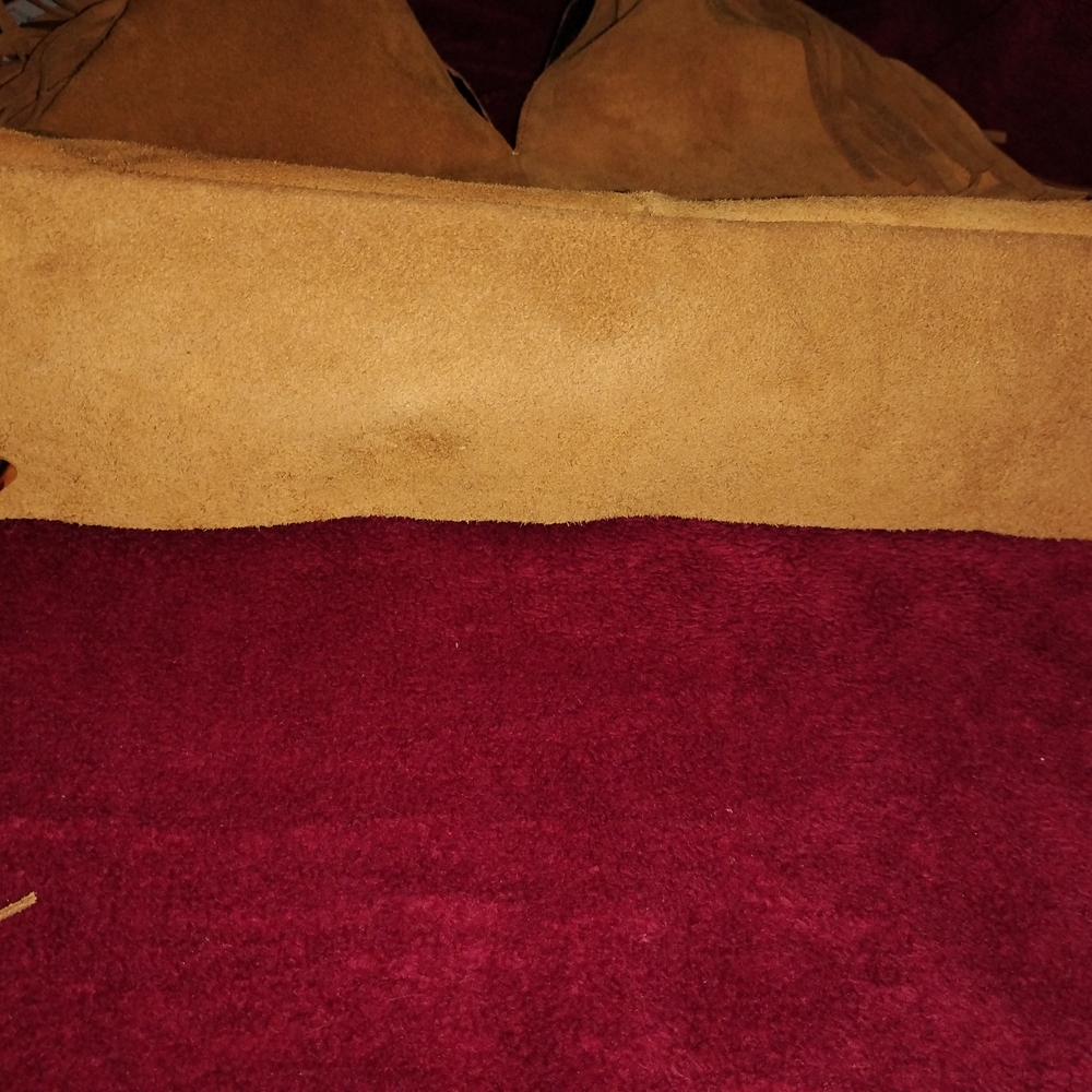 Stylish Tan Suede Fringe Shoulder Bag - Picture 2 of 6